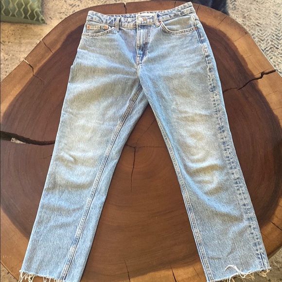 Topshop Blue Straight Jeans Classic Style/ Size 28 - Picture 1 of 5